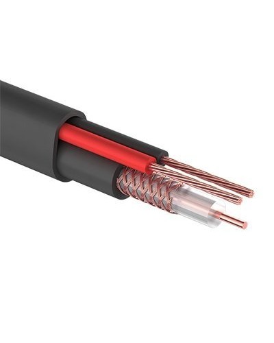 КВК-П-2 +2x0,50 мм² (Cu/Cu) черный PROconnect (01-4214). Кабель комбинированный для систем видеонаблюдения. PROCONNECT в Коломне