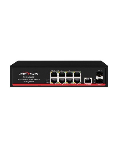 PND-M8GP-2F(150). Коммутатор управляемый оптический 10 портовый. Polyvision в Коломне
