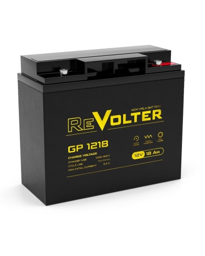 Revolter GP 1218. Аккумулятор автомобильный герметичный свинцово-кислотный. Revolter в Коломне