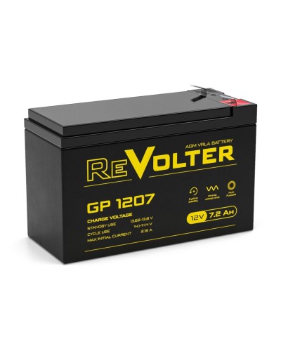 Revolter GP 1207. Аккумулятор автомобильный герметичный свинцово-кислотный. Revolter в Коломне