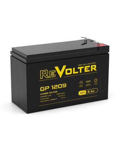 Revolter GP 1209. Аккумулятор автомобильный герметичный свинцово-кислотный. Revolter в Коломне