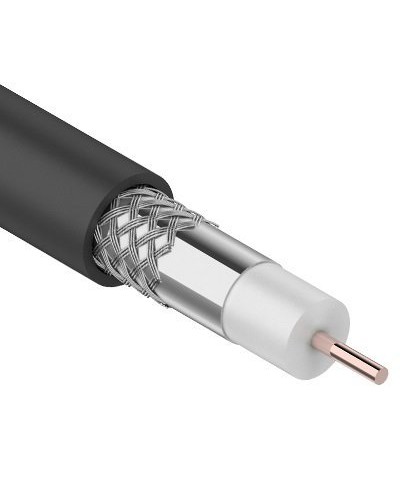 RG-6U, 75 Ом, CCS/Al/Al, 64%, 100 м OUTDOOR. REXANT (01-2202). Кабель коаксиальный радиочастотный. Rexant в Коломне