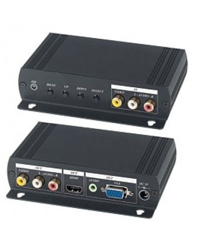 AD001HH. Преобразователь композитного видео и аудиосигналов в VGA и HDMI. SC&T в Коломне