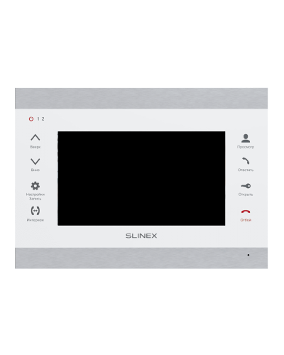 SL-07MHD (серебро+белый). Монитор домофона цветной с функцией «свободные руки». SLINEX в Коломне