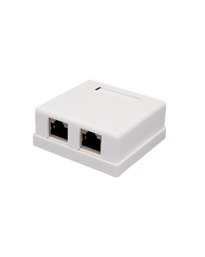 Розетка настенная RJ-45, 8P8C, Cat.6, 2 порта FTP (10-0353): Компьютерная розетка в Коломне