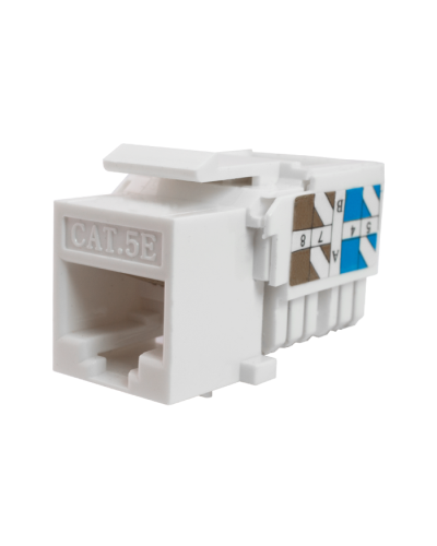 Модуль-вставка Keystone Кат5е, инстр.зад, белый UTP (10-0313): Вставка Keystone Jack RJ-45 в Коломне