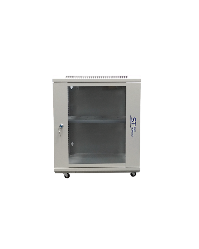 ST-NC12U600 (серый) С ПОЛКОЙ. Шкаф телекоммуникационный 19 настенный 12U. Space Technology в Коломне