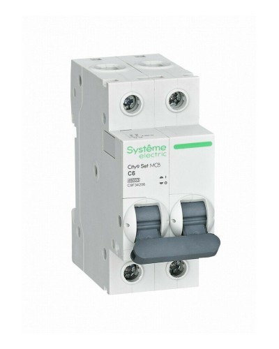 City9 Set 2P 6А 4.5kA С (C9F34206). Автоматический выключатель. Systeme Electric в Коломне