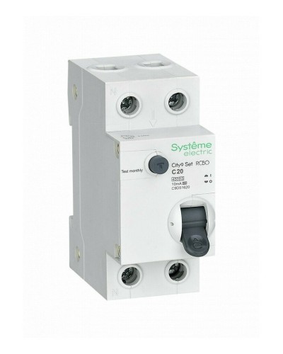 City9 Set 1P+N С 20А 4.5kA 10мА A 230В (C9D51620). Автоматический выключатель дифференциального тока. Systeme Electric в Коломне