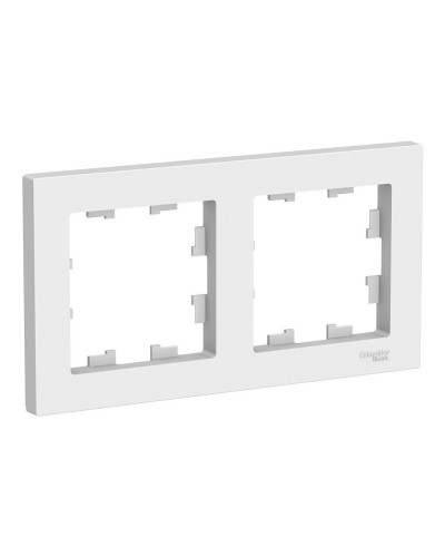 AtlasDesign рамка 2-местная универсальная, белый (ATN000102). Рамка. Systeme Electric в Коломне