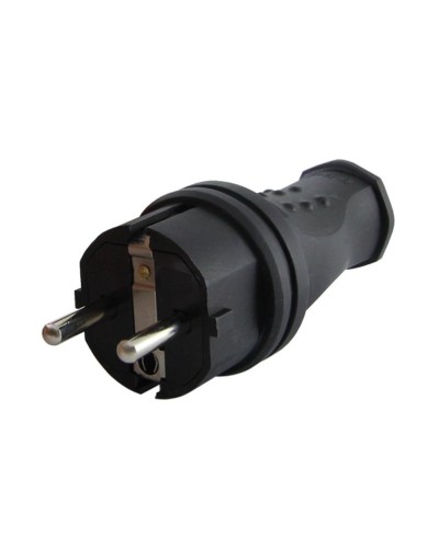 Вилка прямая 2Р+РЕ 16А 250В IP44 (SQ0612-0031). Вилка прямая каучук. TDM ЕLECTRIC в Коломне