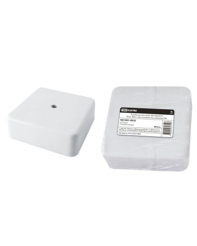 Коробка КР 100х100х44 ОП белая, IP40, с клеммной колодкой (SQ1401-0910). Распаячная коробка. TDM ЕLECTRIC в Коломне