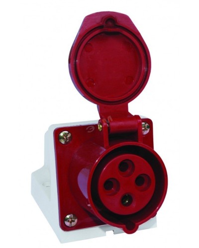 Розетка 124 стационарная 3Р+РЕ 32А 380В IP44 (SQ0602-0005). Розетка. TDM ЕLECTRIC в Коломне