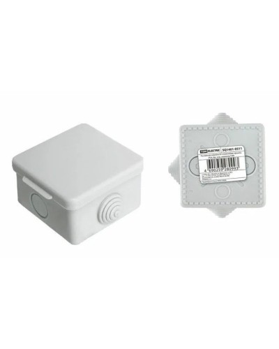 Коробка ОП 65х65х50мм, крышка,  IP54, 4вх. (SQ1401-0111). Распаячная коробка. TDM ЕLECTRIC в Коломне