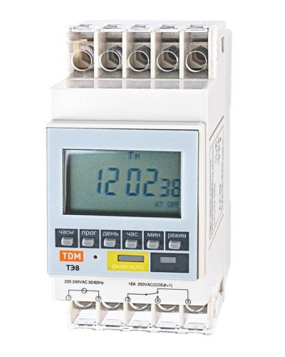 ТЭ8A-1мин/7дн-8on/off-16А-DIN TDM (SQ1503-0002). Таймер электронный. TDM ЕLECTRIC в Коломне