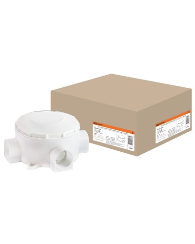 Распаячная коробка ОП D80х35мм, IP42, 3-х рожковая, белая TDM (SQ1401-4004). Распаячная коробка ОП. TDM ЕLECTRIC в Коломне