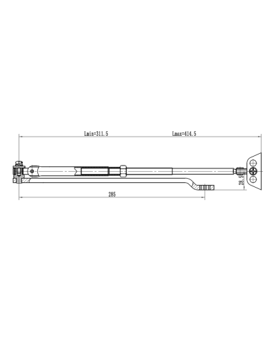 Рычаг-503 LONG. Рычаг удлиненный для доводчиков. VIZIT в Коломне