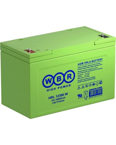 WBR HRL12390W. Аккумулятор герметичный свинцово-кислотный. WBR в Коломне