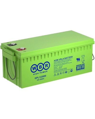 WBR GPL122000. Аккумулятор герметичный свинцово-кислотный. WBR в Коломне