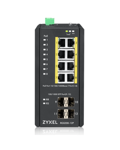 RGS200-12P-ZZ0101F. Промышленный L2 PoE+ коммутатор. ZYXEL в Коломне