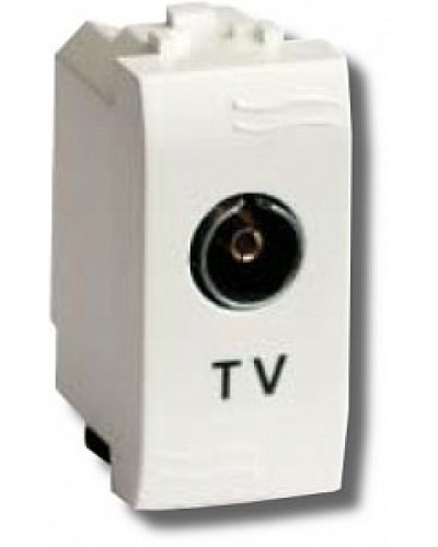 Розетка TV проходная Brava 1 модуль слоновая кость (75581S): Розетка TV в Коломне