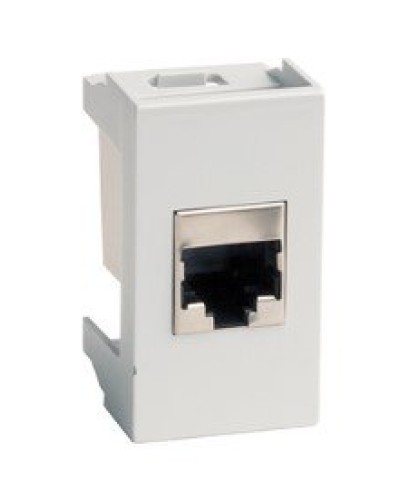Розетка RJ-45 Viva 1 модуль серая (45138): Розетка компьютерная с одним разъёмом в Коломне