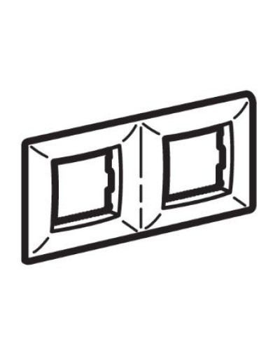 Рамка на 2+2 модуля (двухместная), слоновая кость (75012O): Рамка двухместная, Brava в Коломне
