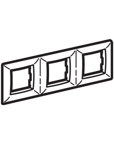 Рамка на 2+2+2 модуля (трехместная), слон. кость (75013O): Рамка трехместная, Brava в Коломне