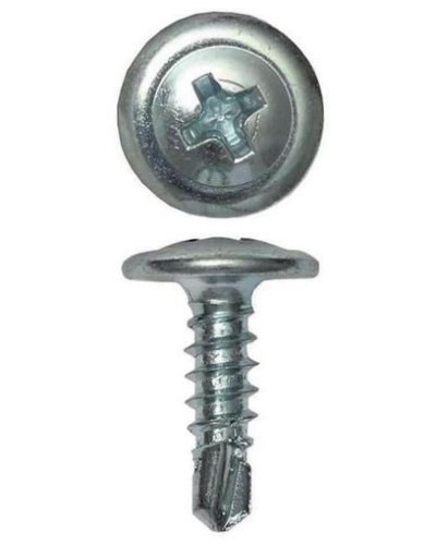 Саморез с пресс-шайбой 4.2х19 со сверлом (200 шт) (CM274019). Саморез с пресс-шайбой. ДКС в Коломне