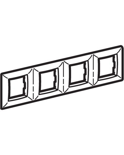 Рамка на 2+2+2+2 модуля (четырехместная), сл. кость (75014O): Рамка четырехместная, Brava в Коломне