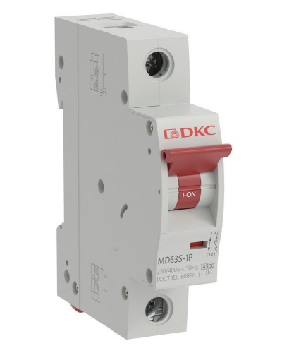 YON max MD63S 1P 6А 4,5кА C (MD63S-1PC6). Автоматический выключатель. ДКС в Коломне
