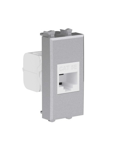 Розетка RJ-45, кат.5E, Avanti, 1 модуль, закаленная сталь (4404661): Розетка компьютерная модульная в Коломне