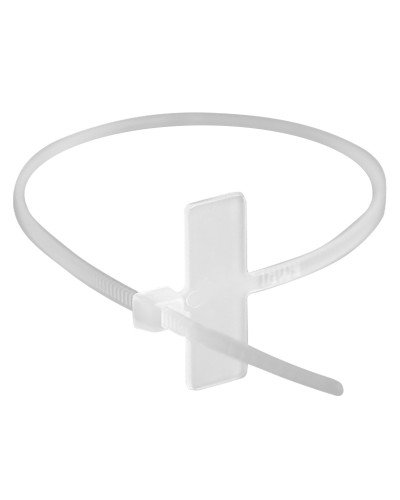 Хомут 2,5x110 белый (100шт) (252110SR-M): Хомут маркировочный, горизонтальная табличка под замком 20x9 в Коломне