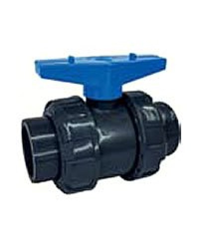 Ecoplast кран шаровый d25 (уплотнение TPV, остальное EPDM) с муфтовым окончанием (49447). Кран шаровый. Экопласт в Коломне