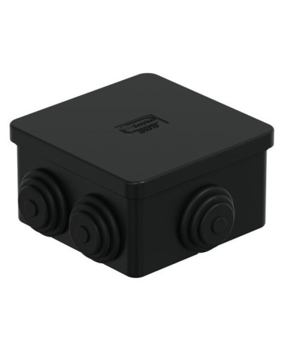 Коробка JBS070 70х70х40, 6 вых., IP44, черная (44056BL-1). Коробка монтажная. Экопласт в Коломне