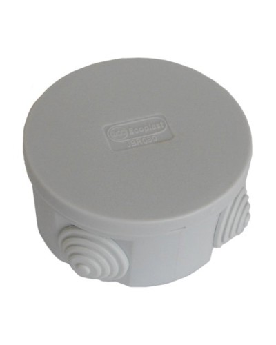 Коробка JBR080 D=80х40, 4 вых., IP44, серая (44005). Коробка монтажная. Экопласт в Коломне