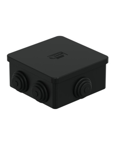 Коробка JBS080 85х85х50, 6 вых., IP44, чёрная (44066BL-1). Коробка монтажная. Экопласт в Коломне