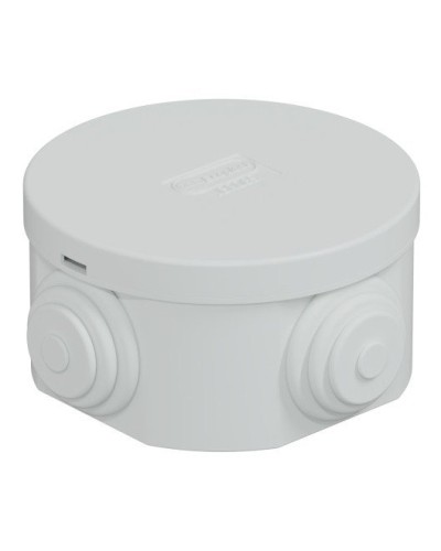 Коробка JBR065 D=65х35, 4 вых., IP44, белая (44004W-1). Коробка монтажная. Экопласт в Коломне