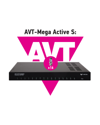 AVT-Mega Active S. 16-ти канальный комплект для передачи AHD/CVI/TVI 5Mp/4Mp/1080p. Инфотех в Коломне