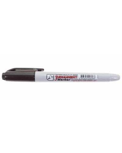 Маркер перманентный Crown «Multi Marker Super Slim» 1 мм, черный, пулевидный (08-8001): Ручка для маркировки в Коломне