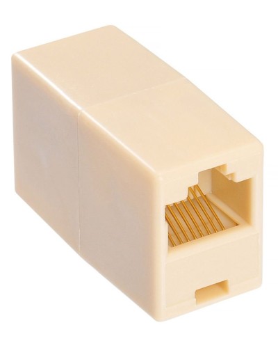 RJ-45 (розетка)-RJ-45 (розетка) (бежевый): Разъем распределительный в Коломне