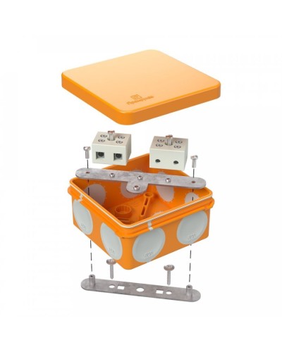 Коробка огнестойкая 80х80х40 (60-0210-FR10.0-4). Коробка огнестойкая для открытой установки. Промрукав в Коломне