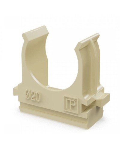 Крепёж-клипса для труб АБС-пластик сосна D20 (100 шт) (PR13.0049). Крепление для труб ПВХ. Промрукав в Коломне