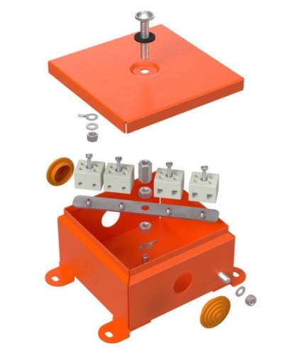 Коробка металлическая огнестойкая 110х110х65 (70-0360-FR2.5-4). Коробка металлическая огнестойкая. Промрукав в Коломне