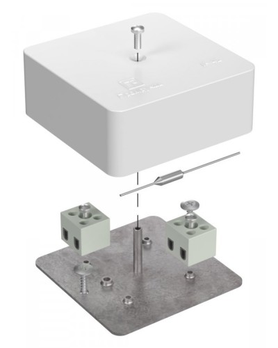 Коробка огнестойкая 75х75х30 (40-0450-FR2.5-4-П). Коробка огнестойкая для открытой установки. Промрукав в Коломне