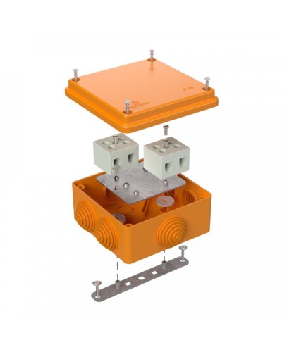 Коробка огнестойкая 100х100х50 для о/п (40-0300-FR10.0-4). Коробка огнестойкая для открытой установки. Промрукав в Коломне